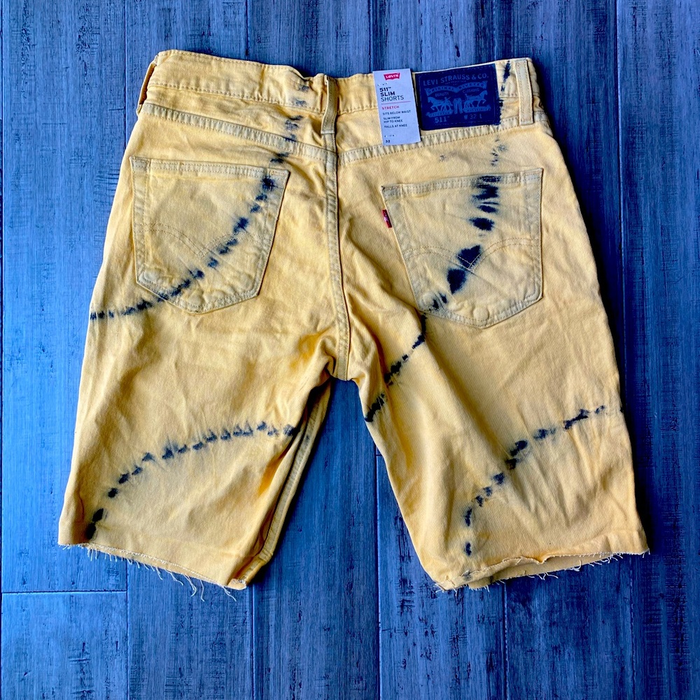 511™ SLIM CUT-OFF TIE DYE 10-11" MEN'S SHORTS size 32